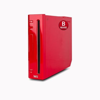 Nintendo Wii Konsole ohne alles in Rot - als Ersatz (B - Ware) #50