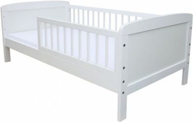 Kinderbett - Weiß - 160x70cm - inkl. Lattenrost