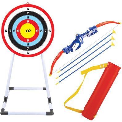 Spielzeug-Spielset mit Pfeil und Bogen – mit Zielscheibe, Bogen und Pfeilen mit S