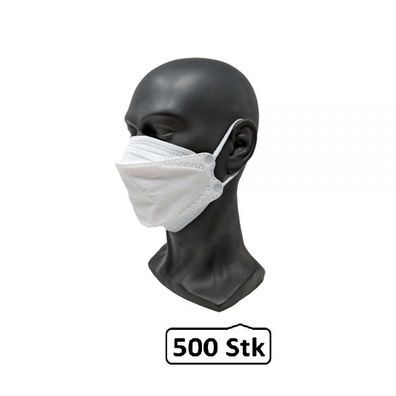 3D FFP2 Mundschutzmaske zertifiziert, 500 Stk. Atemschutzmaske, Mund- & Nasenmaske, E