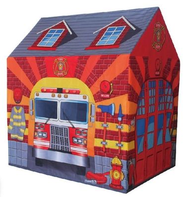 Spielzelt Feuerwehrhaus - Kinderzelt 102x72x95