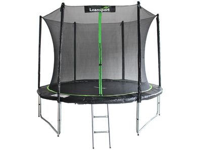 Trampolin - 244 cm - grün schwarz - Sicherheitsnetz - bis 100kg