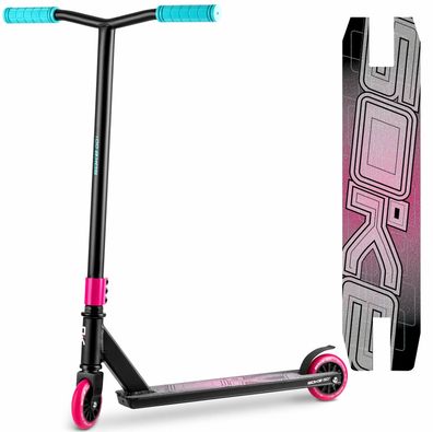 Stunt-Scooter Pink & Blau – Schmale Räder – Aluminium-Scooter