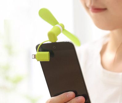 Tragbarer mobiler Mini-Lüfter, Smartphone-Sommerwerkzeug mit sanfter Kühlung