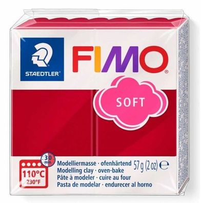 Staedtler FIMO® soft 8020 Ofenhärtende Modelliermasse - kirschrot