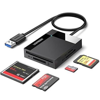 UGREEN USB Kartenleser USB 3.0 SD/ TF/ CF/ MS Card Reader Kartenlesegerät 5Gbit/ s