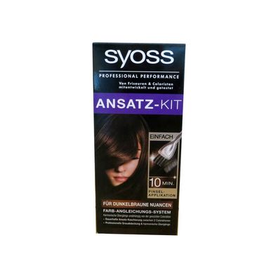 Syoss Ansatz-Kit für dunkelbraune Nuancen 22 ml