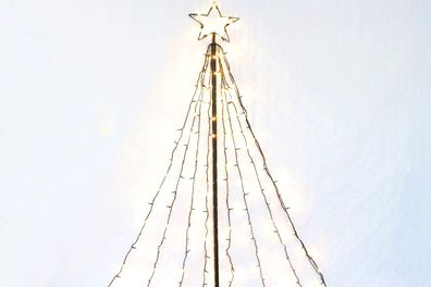 LED Leuchtpyramide 200 LED Weihnachtsbaum aus Lichterketten