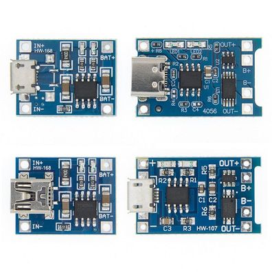 Tp4056- Schutz Doppelfunktionen, Micro-USB-Lithium-Batterie, Ladeplatinenmodul