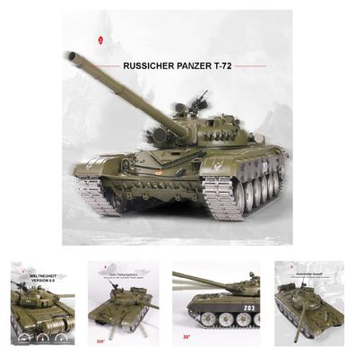 Heng Long RC Panzer Russischer T- 72 Rauch&Sound Pro Modell Metallgetriebe, 1:16