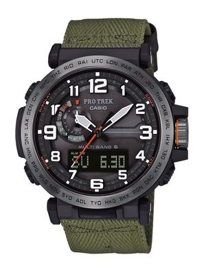 Casio Pro Trek Herren Armbanduhr Solarbetrieb grün PRW-6600YB-3ER
