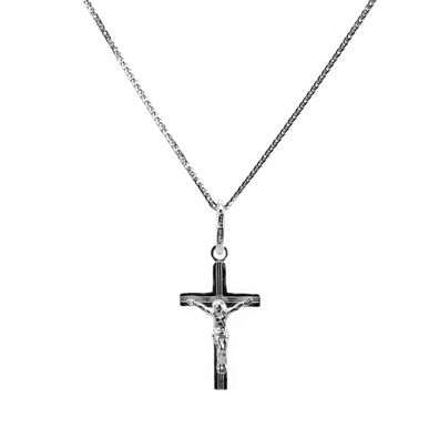 Chopin Kette Halskette Anhänger Kreuz 925 Sterling Silber Damen Herren Ketten