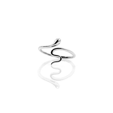Schlangenring Snake Ring Glatt Silver 925 Sterling Silber 18k Gold vergoldet