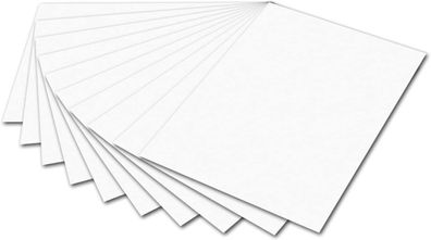 folia 6100 - Fotokarton Weiß, 50 x 70 cm, 300 g/ qm, 10 Bogen - zum Basteln und ...