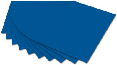 folia 6135 - Fotokarton Königsblau, 50 x 70 cm, 300 g/ qm, 10 Bogen - zum Basteln ...