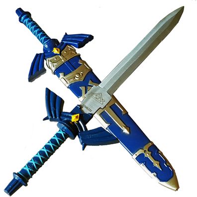 Haller Dolch Zelda blau mit Steckscheide Mastersword Deko, Asien