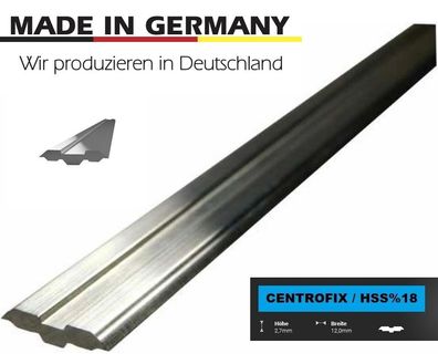 610x12x2,7mm Centrofix Centrostar Quickfix HSS%18 Hobelmesser Systemhobelmesser