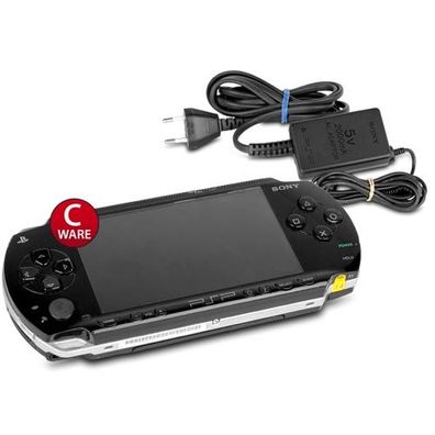 Sony Playstation Portable - PSP 1004 Konsole in Black / Schwarz #10C + Ladekabel