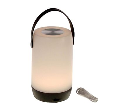 Laterne LED Licht Timer weiß schwarz Touch Lampe groß Henkel In Out Door Deko
