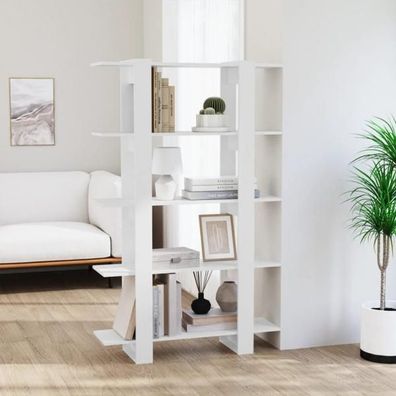 Bücherregal/ Raumteiler Weiß 100×30×160 cm