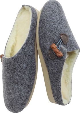 Leichte, WARME Clog - Hausschuhe - Pantolette, GR.38 * Wollfilz + Schurwolle* -22