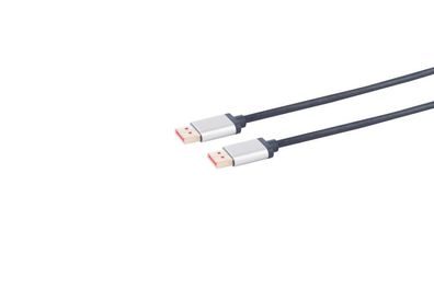 Kabel Video DisplayPort 1.4, ST/ ST, 3.0m, Ultra HQ 8K @60hz, Aluminium Stecker,
