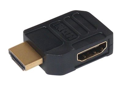 Goobay HDMI-Winkeladapter / Goldkontakte / 4K UHD / Abgang nach rechts / 90°