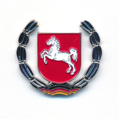 Land Niedersachsen Wappen Hannover Brocken Deutschland Badge Pin Anstecker 0918