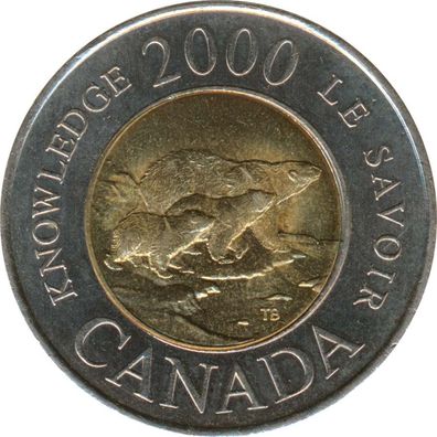 Kanada 2 Dollar 2000 Millenium-Ausgabe Knowledge*