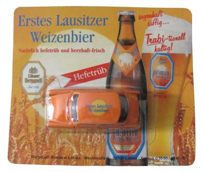 Löbauer Bergquell Nr.09 - Erstes Lausitzer Weizenbier - Trabant 601 - DDR Pkw