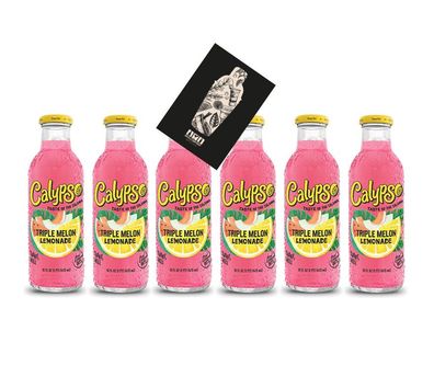 Calypso Triple Melon Lemonade 6x 473ml inkl. Pfand Mehrweg Wassermelone Honigta