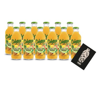 Calypso Pineapple Peach Limeade 12x 473ml inkl. Pfand Mehrweg Limette Ananas Pf