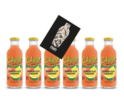 Calypso Southern Peach Lemonade 6x 473ml inkl. Pfand Einweg Pfirsich + Zitrone