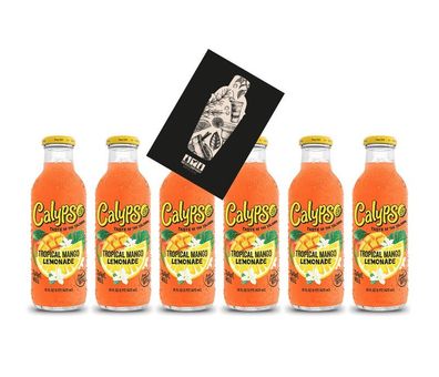 Calypso Tropical Mango Lemonade 6x 473ml inkl. Pfand Einweg Mango + Zitronen L