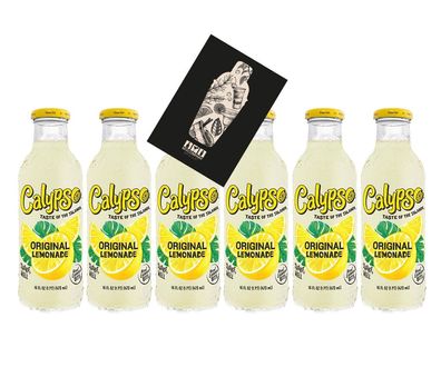 Calypso Original Lemonade 6x 473ml inkl. Pfand Einweg Limonade Ztirone