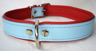 LEDER Halsband - Hundehalsband, Halsumfang 28-36cm/27mm NEU