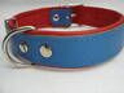 LEDER Halsband - Hundehalsband, Halsumfang 49-62cm/40mm NEU