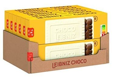 Leibniz Choco Black & White 12er Pack Kakaokeks mit weißer Schokolade 12 x 125 g