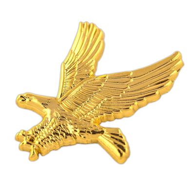 Goldfarbener Adler Eagle Greifvogel - edler Metall Button Pin Anstecker 0476