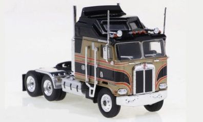 Brekina 85733, Kenworth K 100 Aerodyne, gold/ schwarz, US Truck Modell 1:87 (H0)