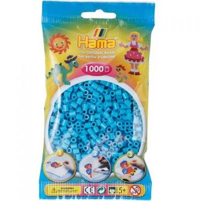 Hama® Bügelperlen Midi - Azur Blau 1000 Perlen