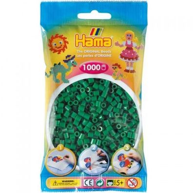 Hama® Bügelperlen Midi - Grün 1000 Perlen