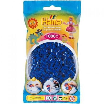 Hama® Bügelperlen Midi - Blau 1000 Perlen