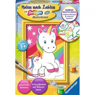 Ravensburger Malen nach Zahlen Serie F Süßes Einhorn