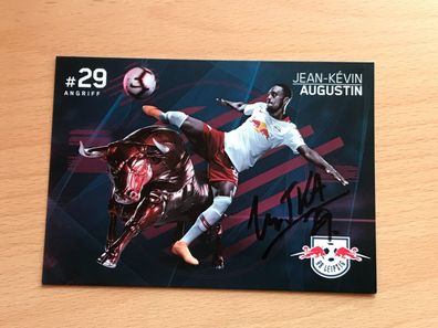 Jean-Kevin Augustin RB Leipzig 2018-19 orig. signiert - TV FILM MUSIK #2263