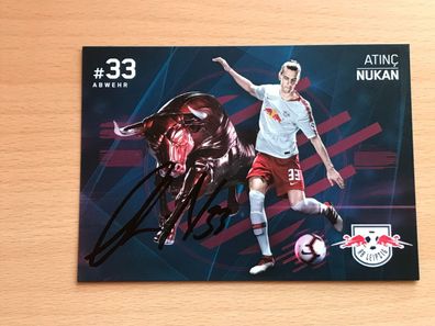 Atinc Nukan RB Leipzig 2018-19 orig. signiert - TV FILM MUSIK #2262