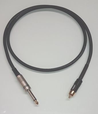 the sssnake "SMK222" / Adapterkabel Cinch (RCA) auf Klinke 6,3mm / asymmetrisch / OFC