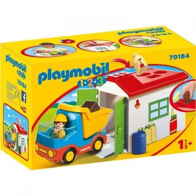 Playmobil 1.2.3 LKW mit Sortiergarage