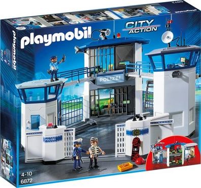 Playmobil Polizei Kommandozentrale mit Gefängnis