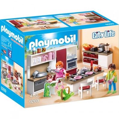 Playmobil Wohnhaus große Familienküche